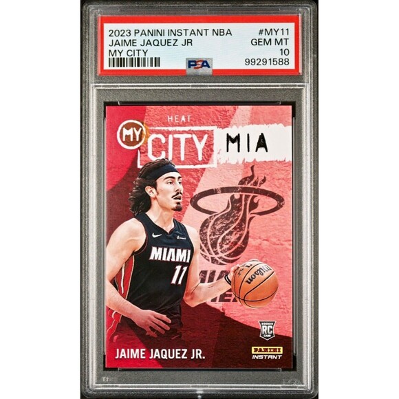 Jaime Jaquez Jr. 2023 Panini MyCity Rookie NBA #MY-11 Basketball Card PSA 10 Gem - Picture 1 of 2